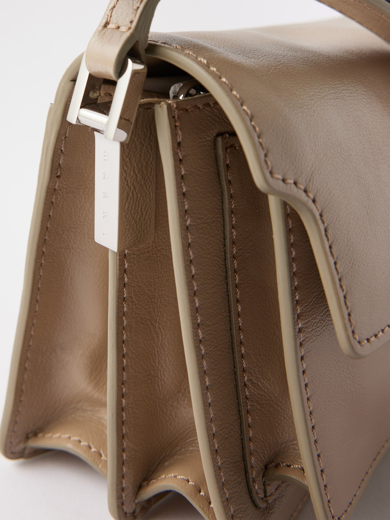 Marni Trunk mini leather cross-body bag @ MATCHESFASHION.COM $1485