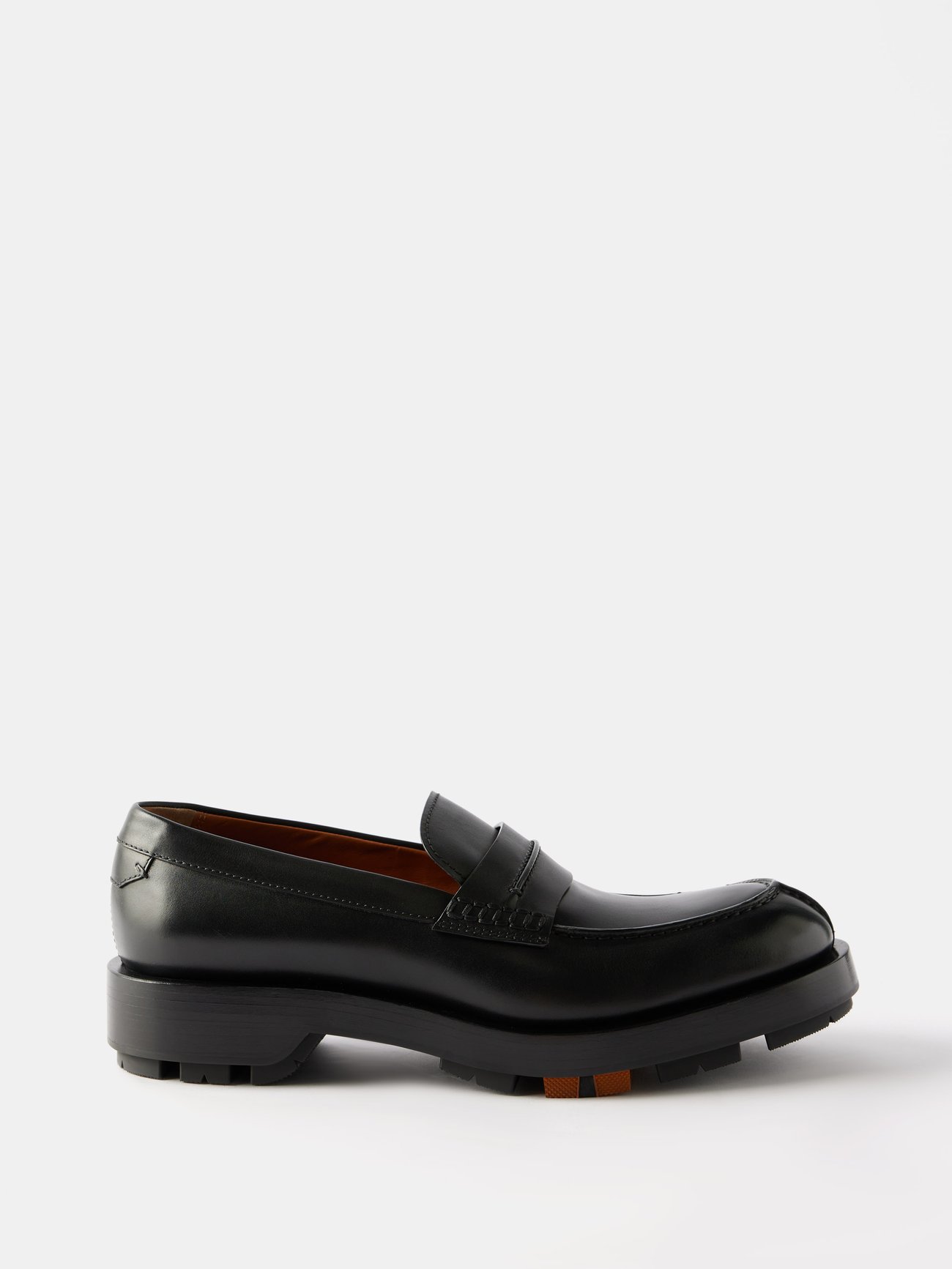 Black Udine leather loafers | ZEGNA | MATCHES UK