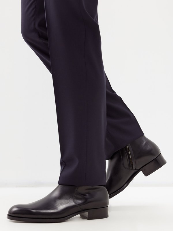 Tom Ford Polished-leather ankle boots