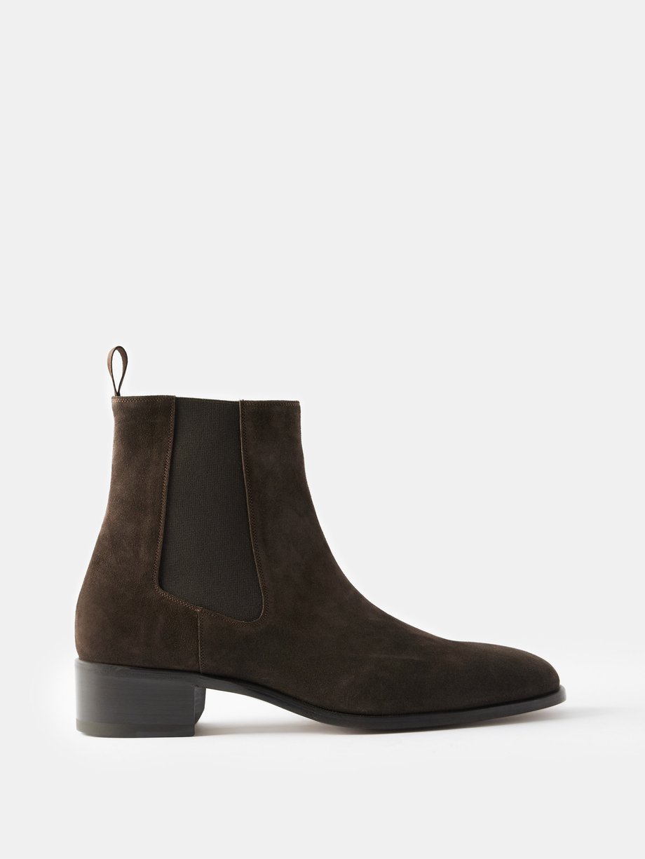 Brown Suede Chelsea boots | Tom Ford | MATCHES UK
