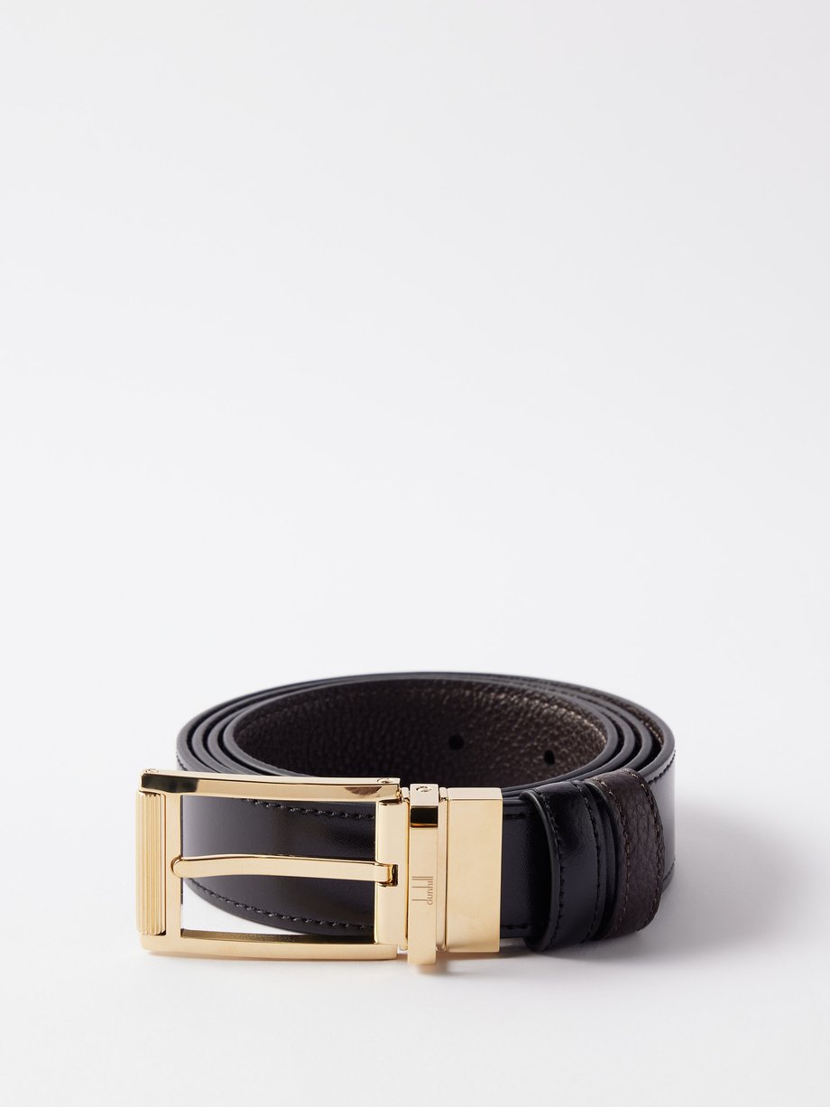 Black Leather belt | Dunhill | MATCHES UK