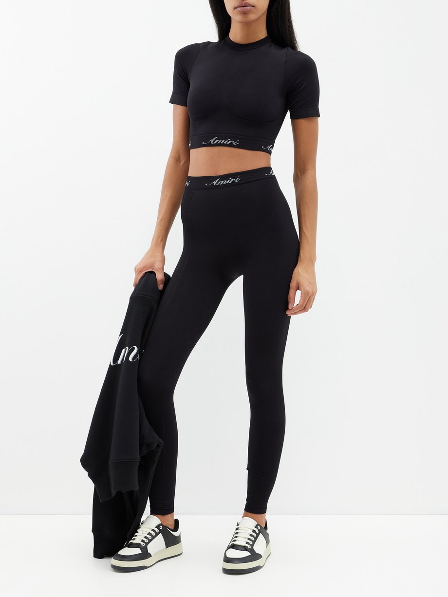 PRETTYLITTLETHING Black Band Long Sleeve Crop Top