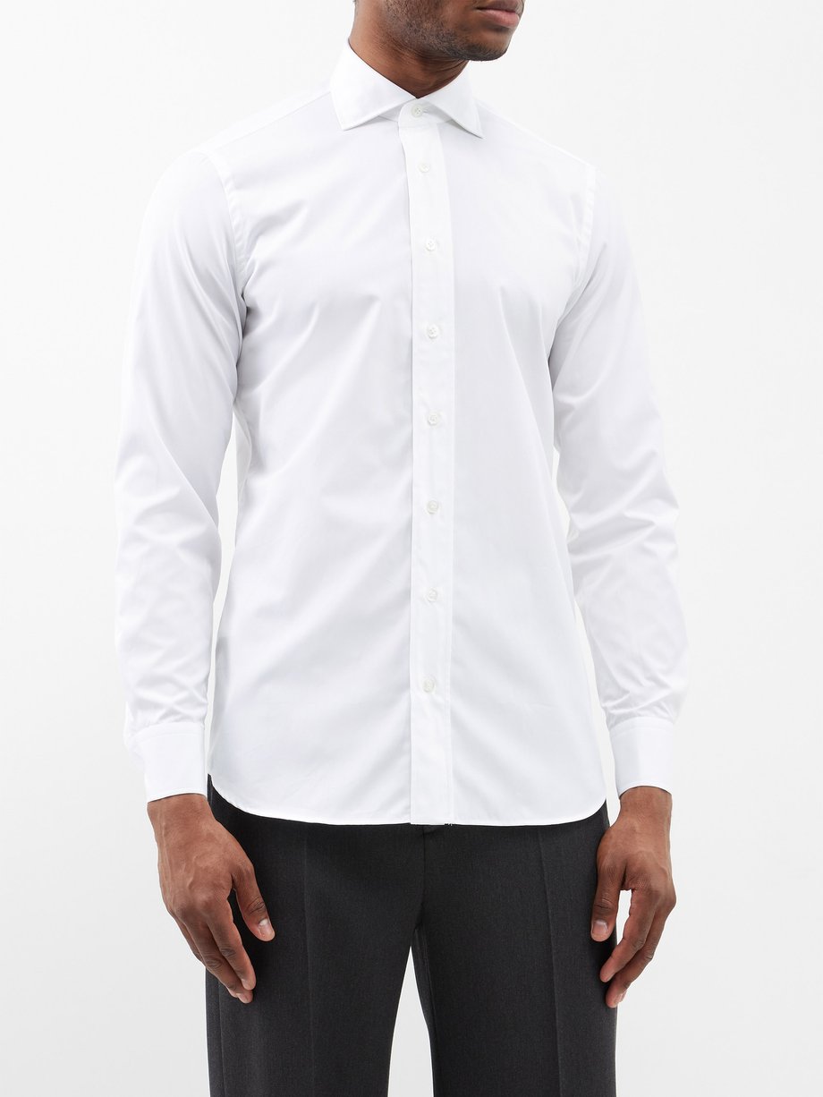 White shop fit shirt