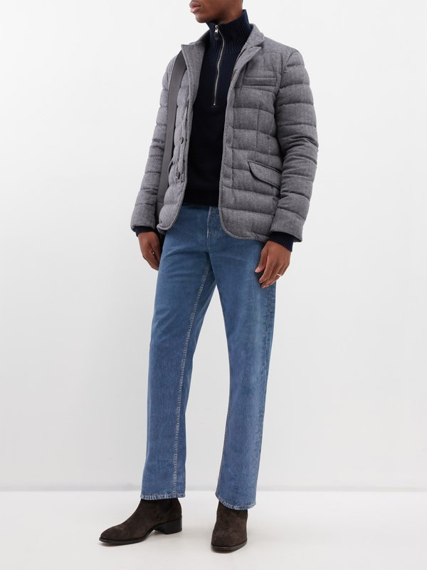 MooRER Zayn wool-blend quilted down jacket
