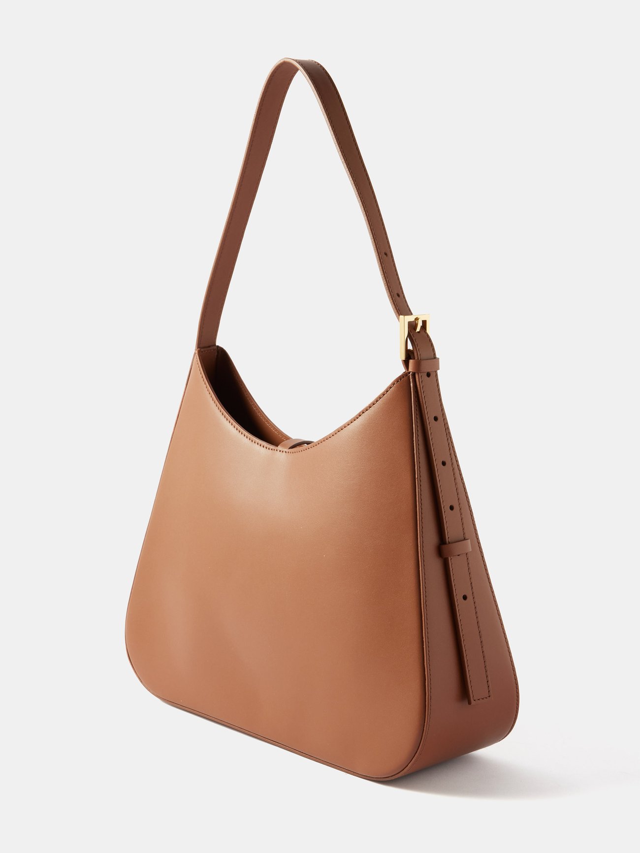 The Rita Leather Hobo in tan