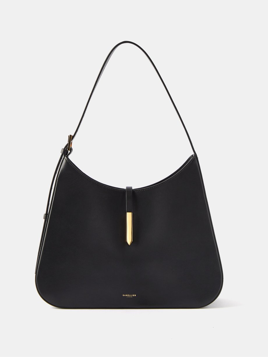 Black Tokyo midi leather shoulder bag | DeMellier | MATCHESFASHION UK