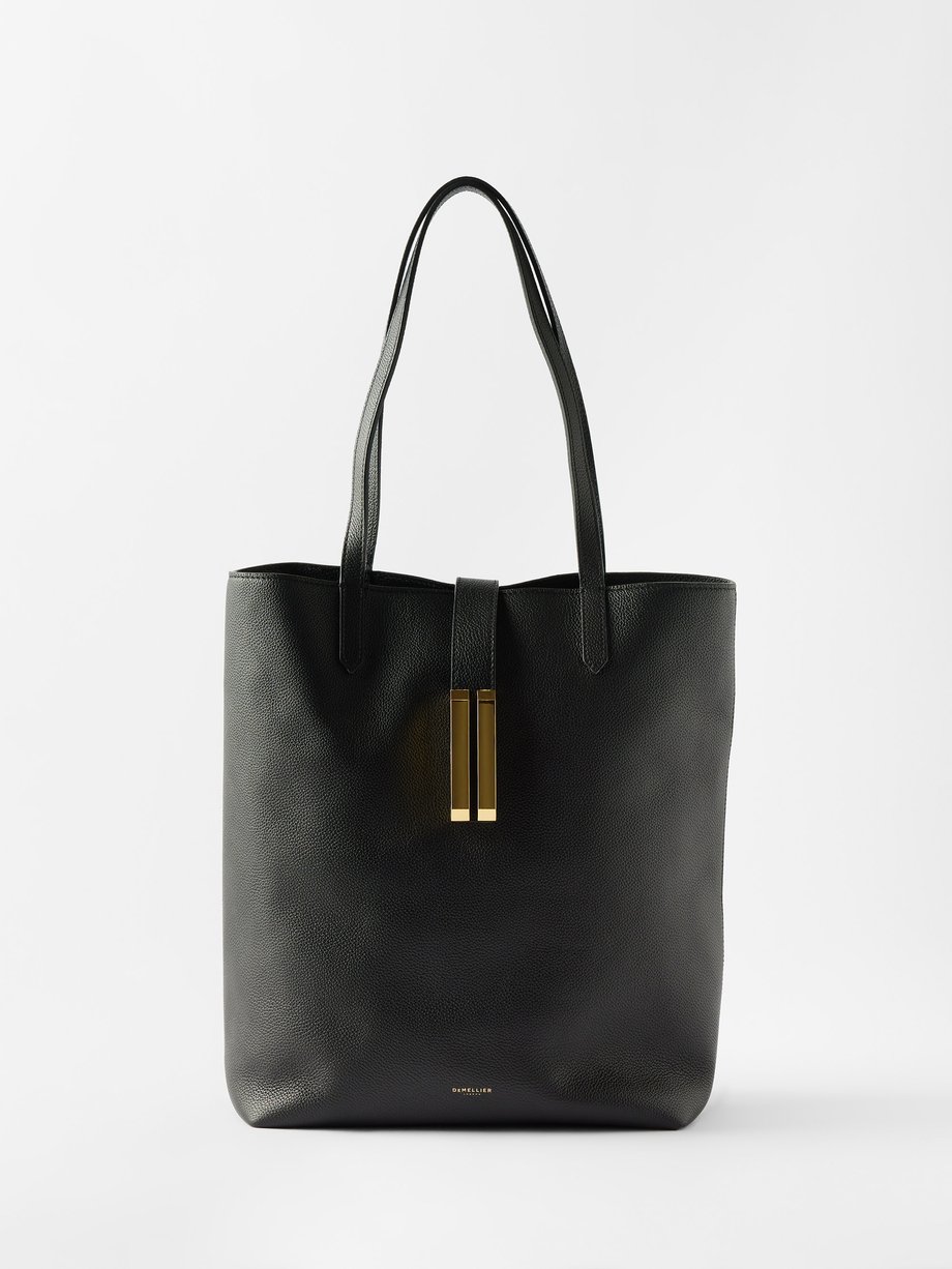 Black Vancouver grained-leather tote bag | DeMellier | MATCHES UK