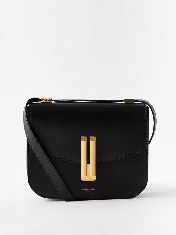 Black Vancouver leather cross-body bag | DeMellier | MATCHES UK