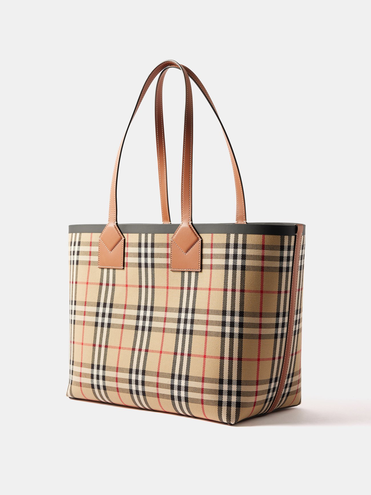 BURBERRY handbag tote shopping bag + KANE shoulder strap in canvas