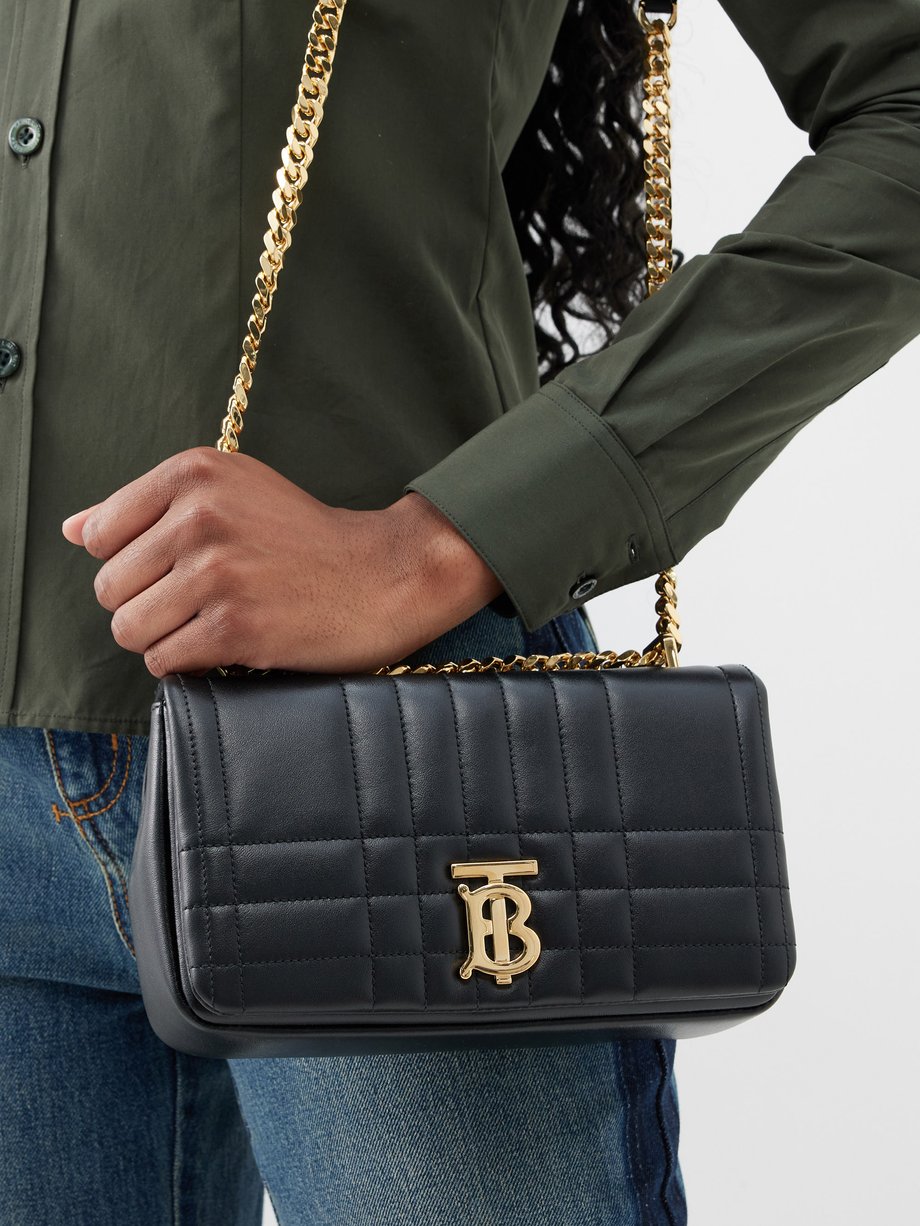 Black Lola small quilted-leather shoulder bag | Burberry | MATCHES UK