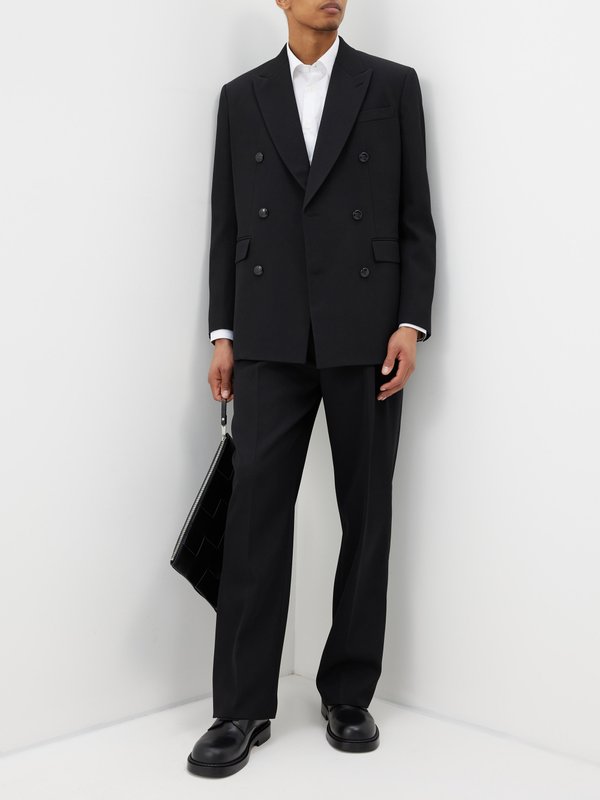 Burberry Westwood satin-stripe wool tuxedo trousers