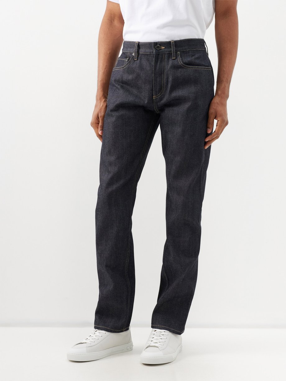 Navy Harison straight-fit jeans | Burberry | MATCHES UK