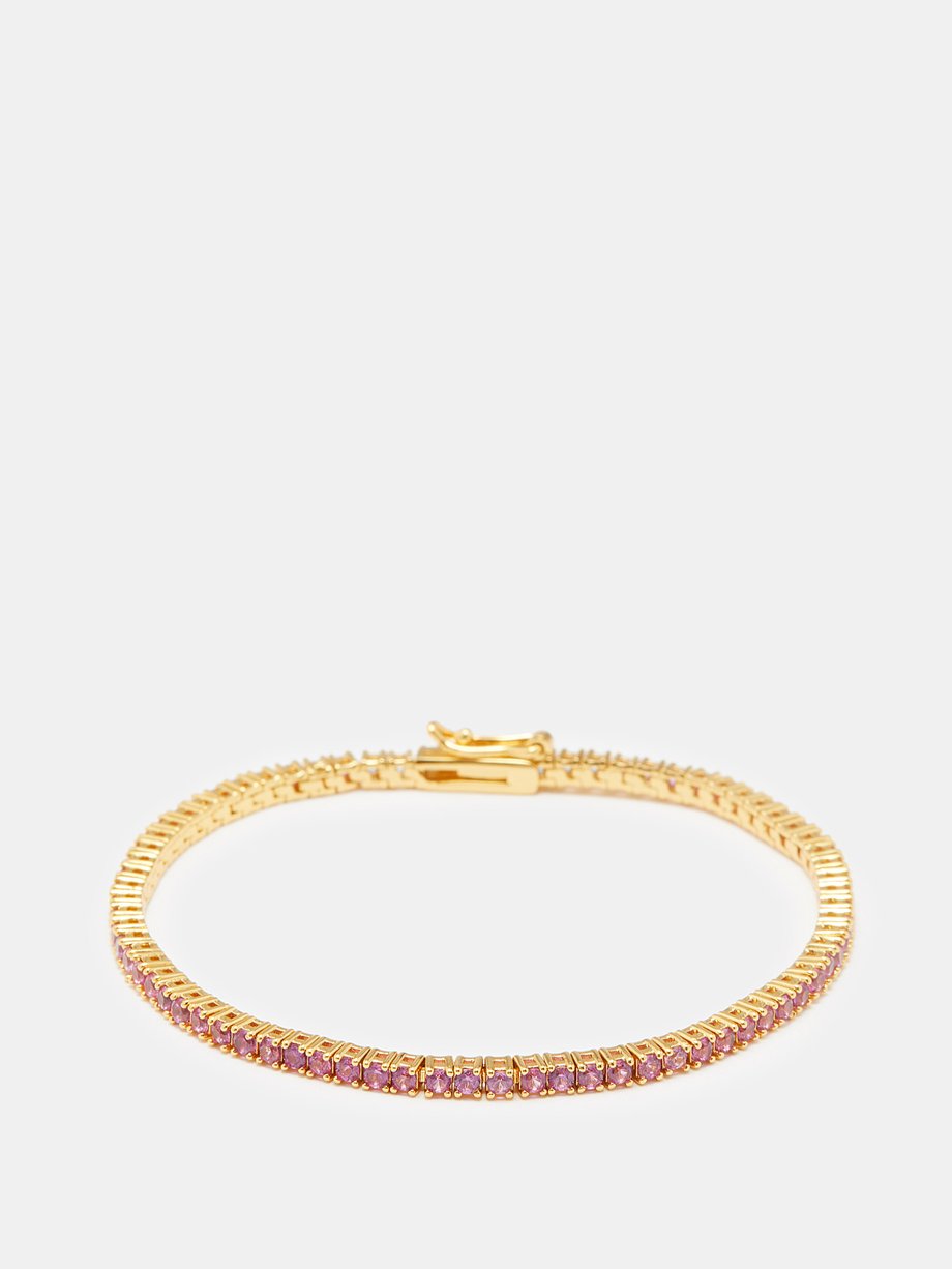 Roxanne Assoulin ロクサンヌ アスリン Rally cubic zirconia & gold-plated tennis