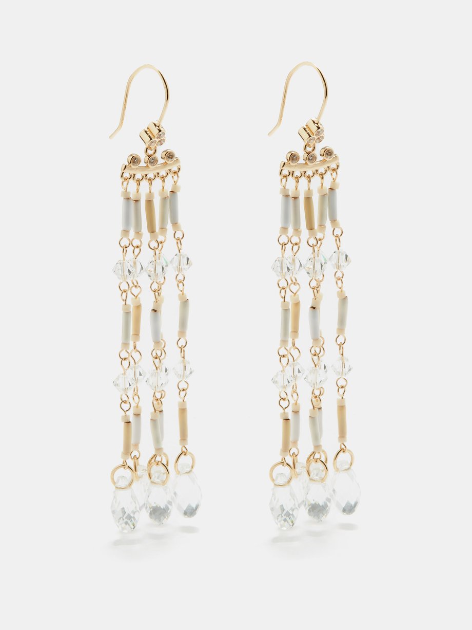 Gold Fairy Dust glass drop earrings | Roxanne Assoulin | MATCHESFASHION UK