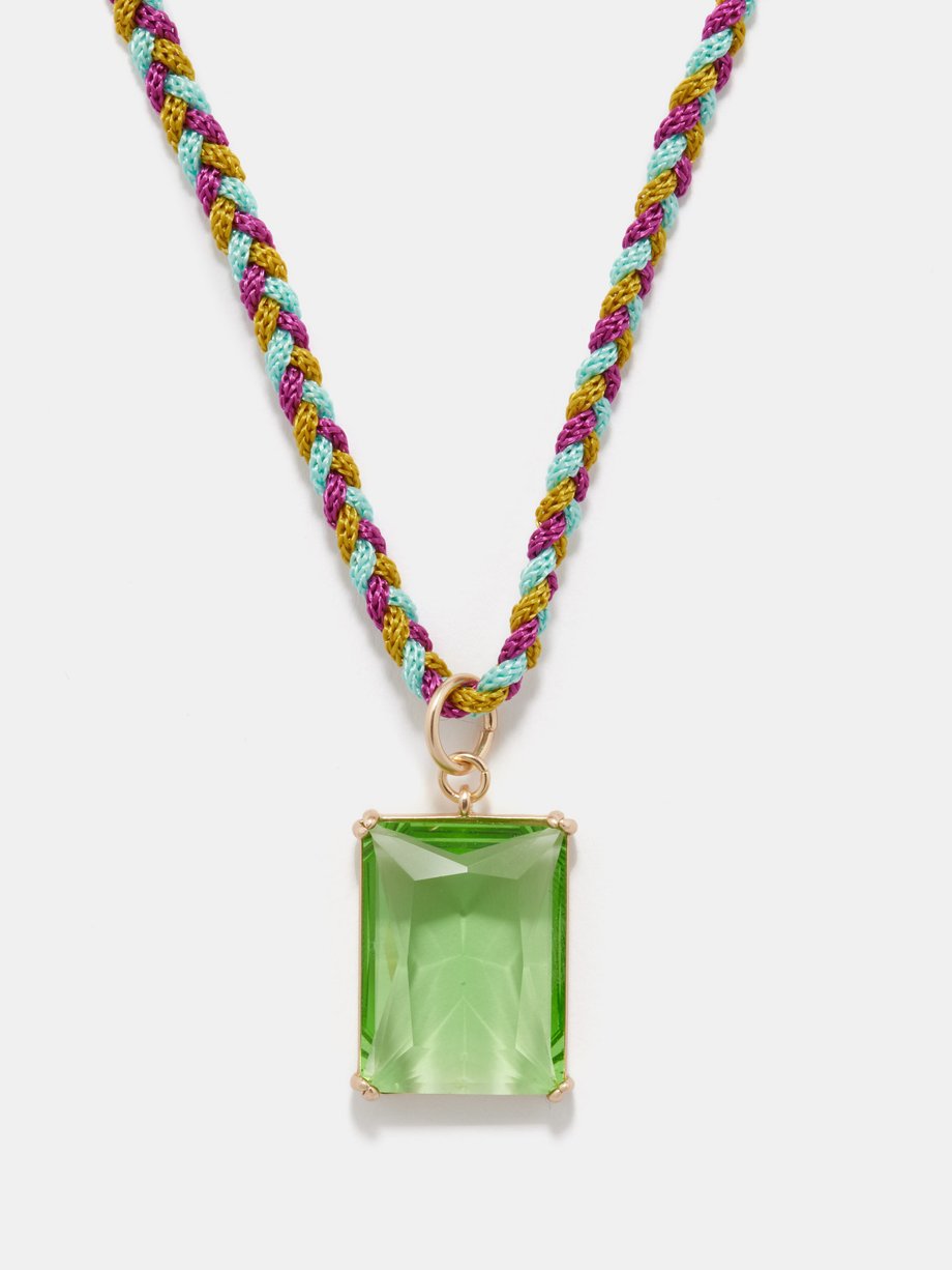 Green Let's Get It On crystal necklace | Roxanne Assoulin | MATCHES UK