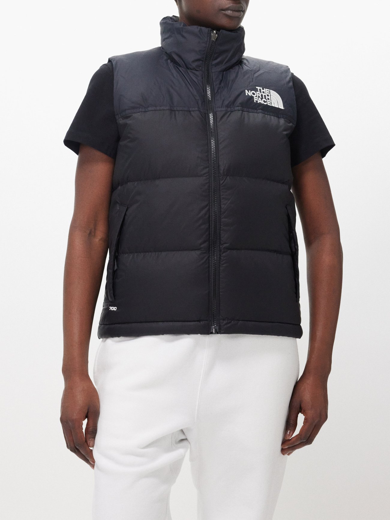 Black 1996 Retro Nuptse quilted down gilet | The North Face | MATCHES UK