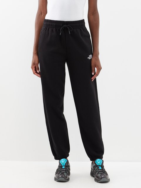 Black Core logo-embroidered cotton-blend track pants
