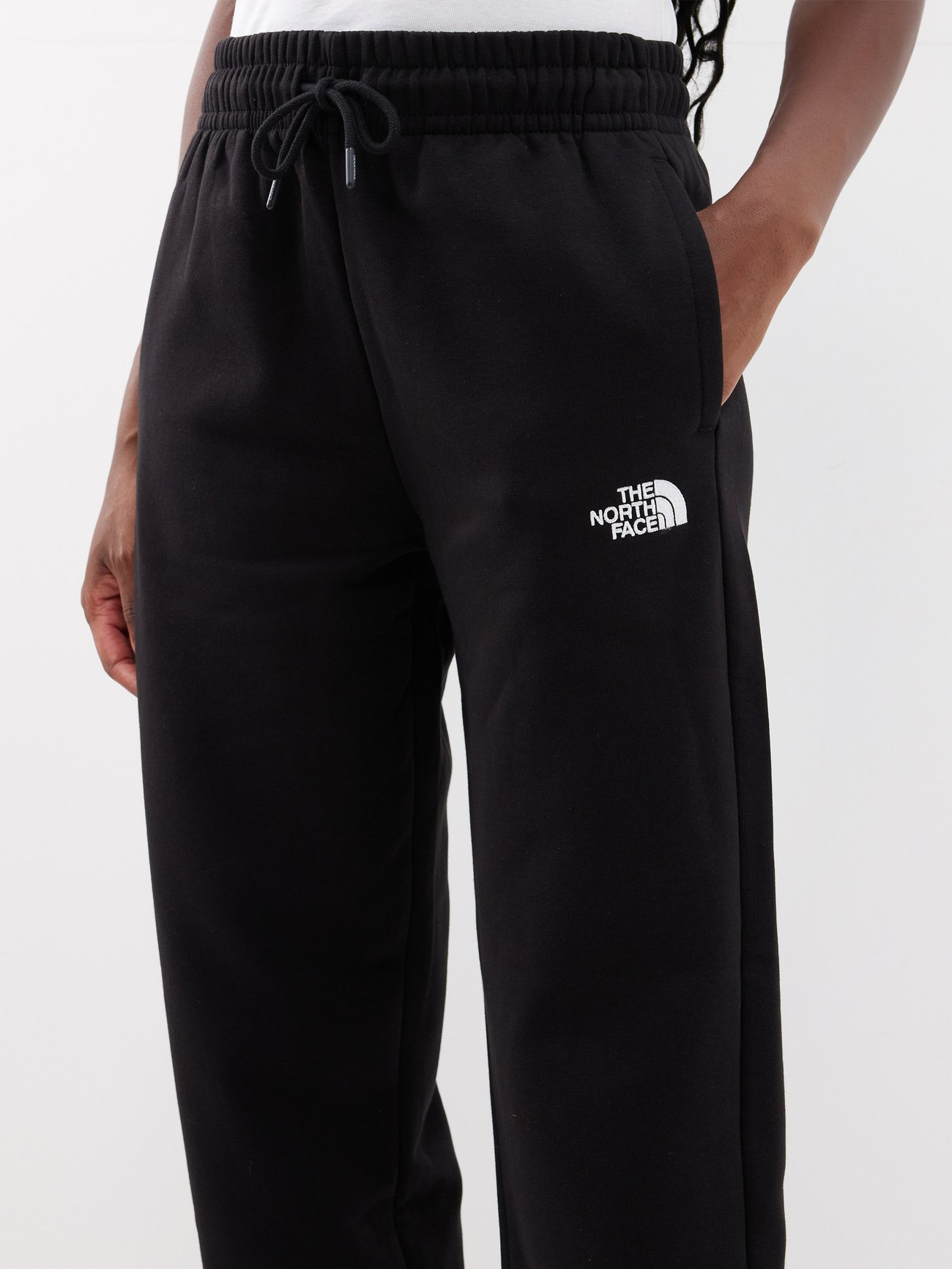 The North Face Kids logo-embroidered Cotton Tracksuit Bottoms