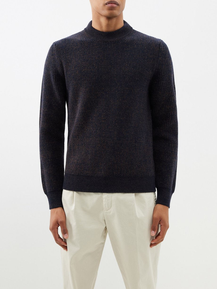 Navy Montan Cordona crew-neck wool sweater | Barena Venezia | MATCHES UK