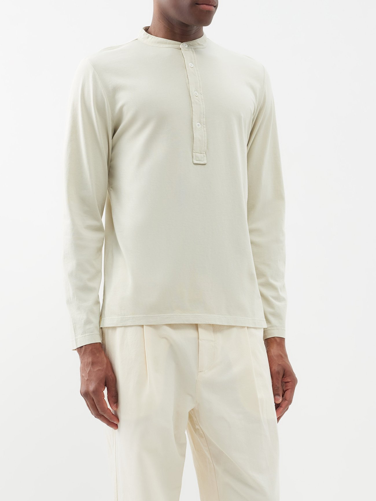 barena henley linen shirt item