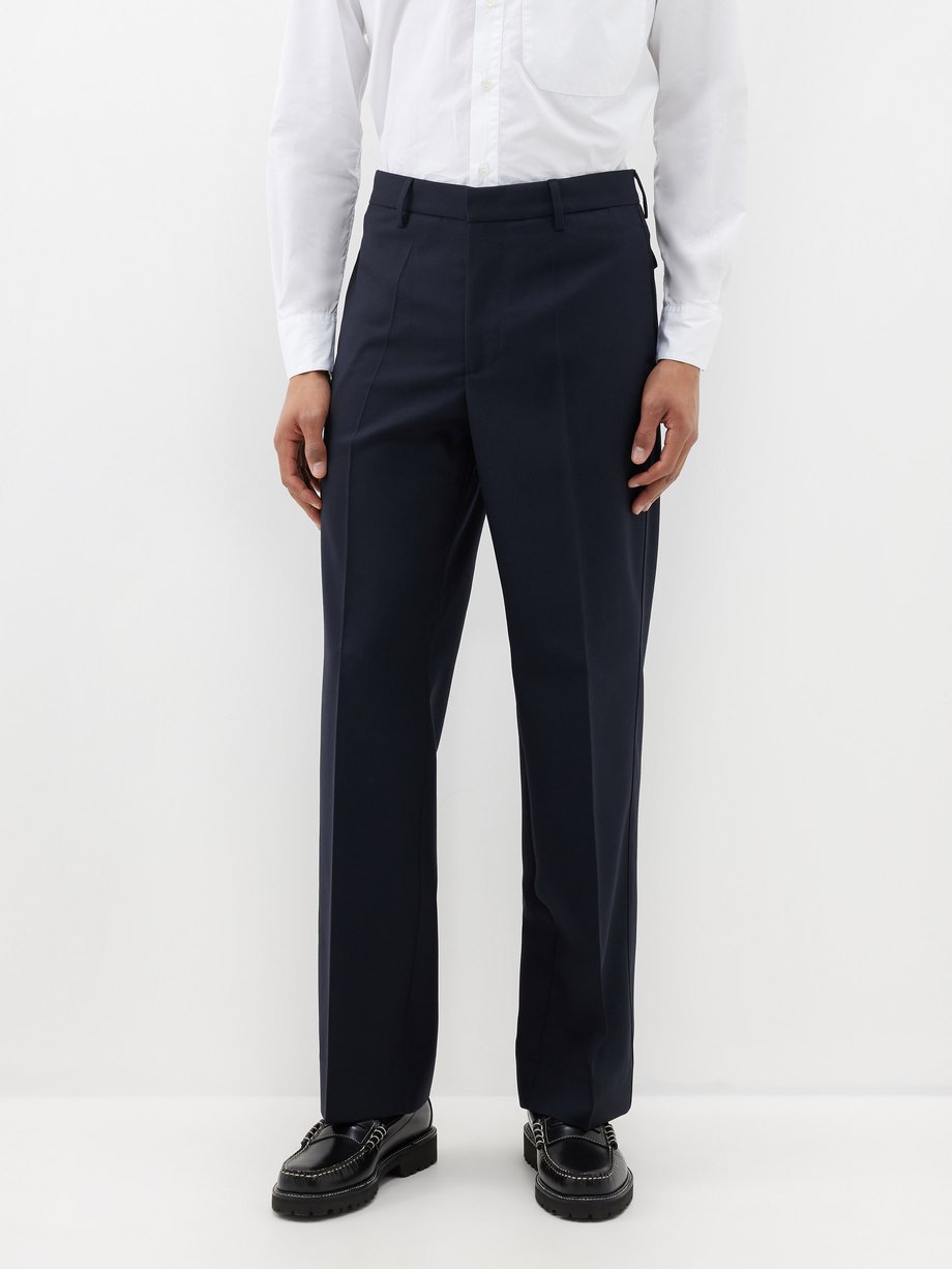 Navy Delfo virgin-wool suit trousers | Barena Venezia | MATCHES UK