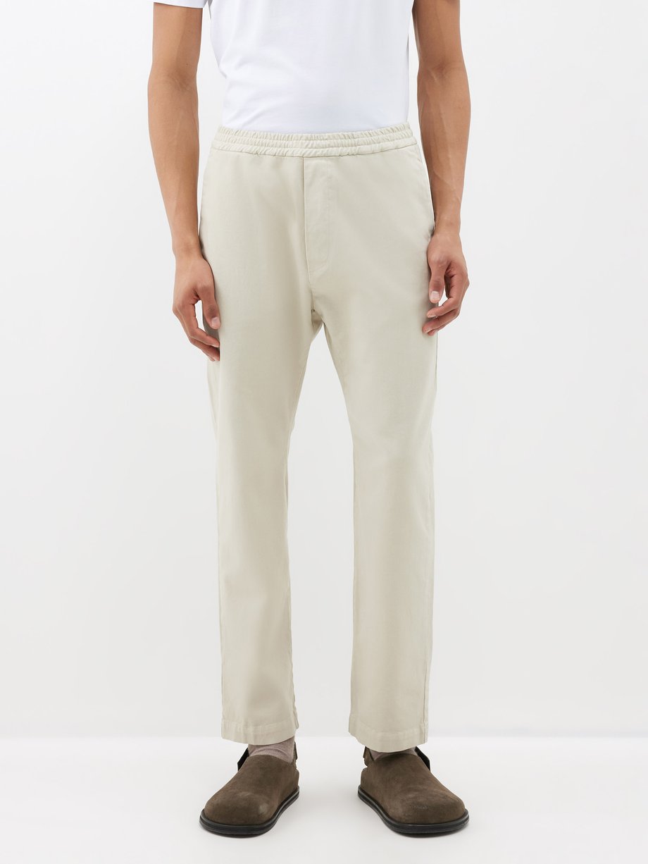 Neutral Bativoga Mante cotton-blend trousers | Barena Venezia | MATCHES UK