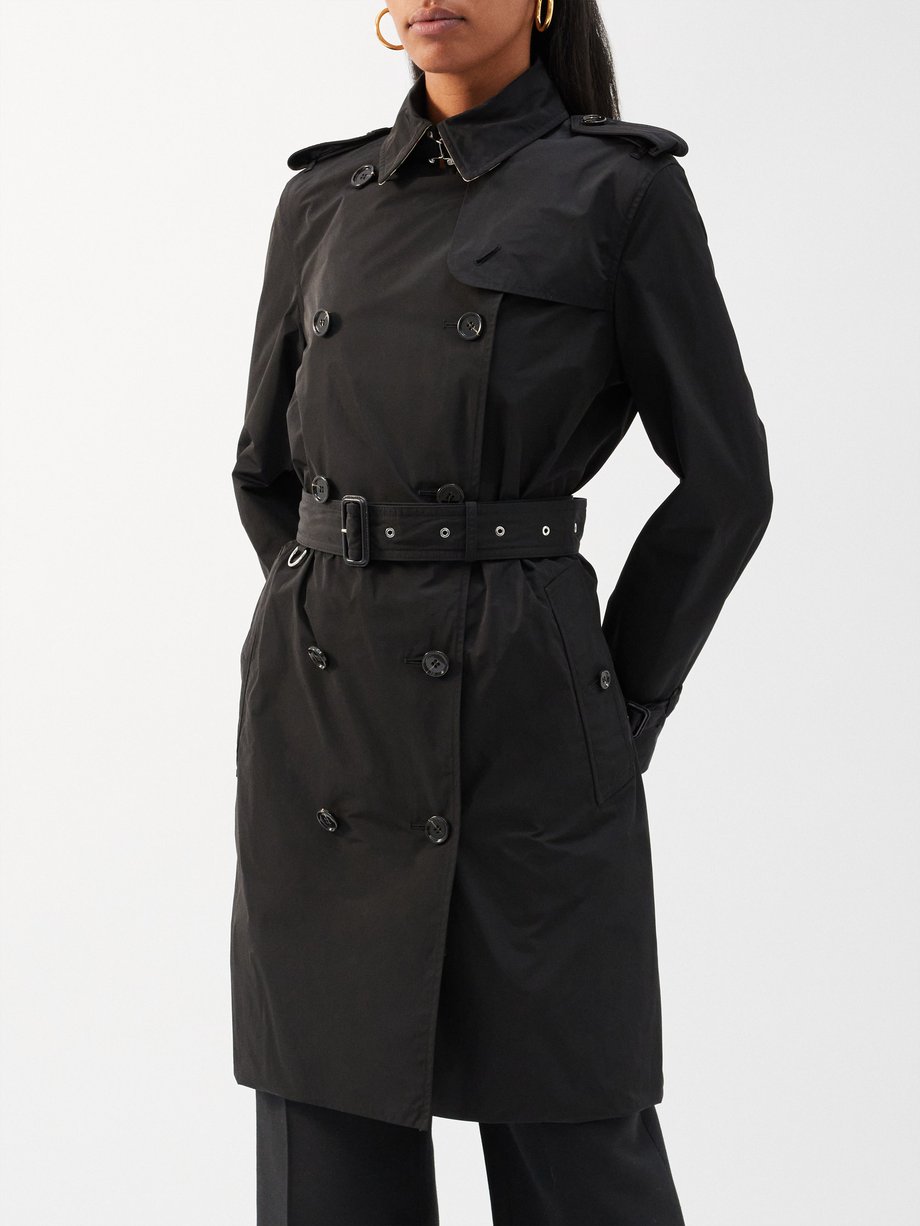 { @type : Brand , name : 버버리 Burberry 버버리 Burberry Black Kensington longline trench coat