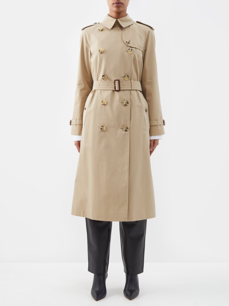 { @type : Brand , name : 버버리 Burberry 버버리 Burberry Beige Waterloo cotton-gabardine trench coat
