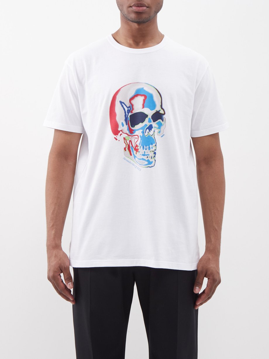Solarised Skull-print cotton-jersey T-shirt video