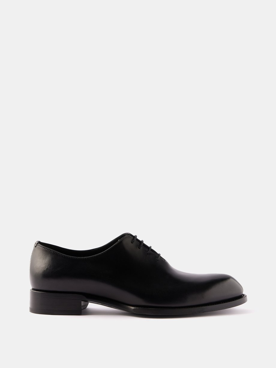 Black Cardinal leather Oxford shoes | Brioni | MATCHESFASHION UK