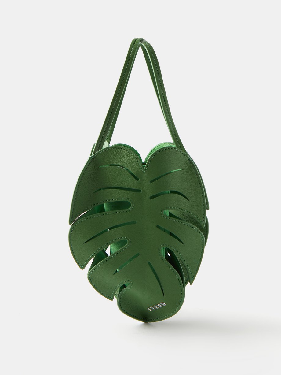 Green Palm Leaf leather handbag | Staud | MATCHESFASHION US