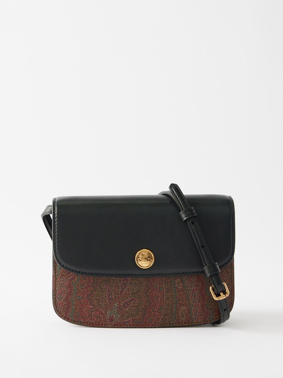 ETRO paisley-print shoulder bag, Brown