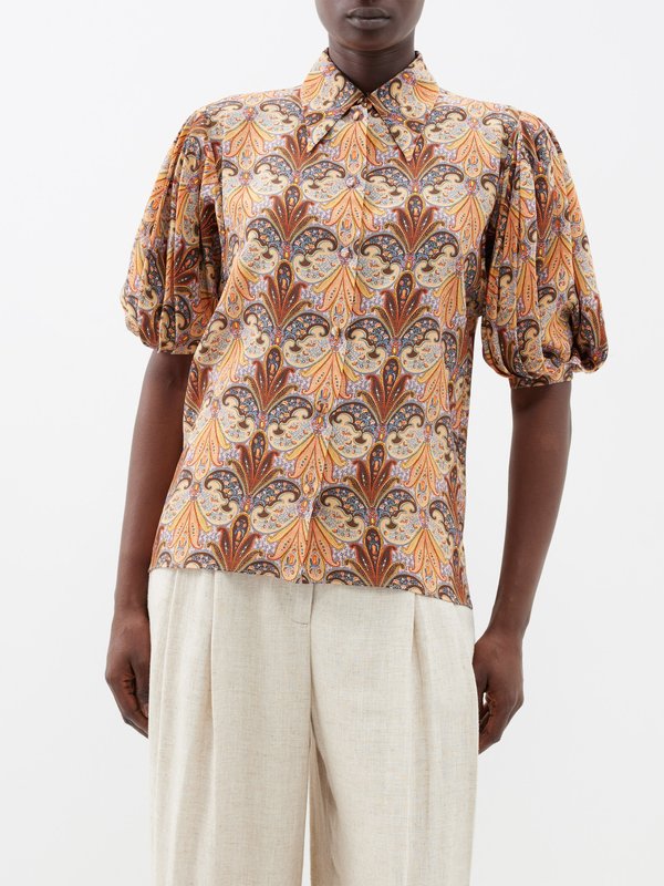 Etro Paisley-print silk shirt