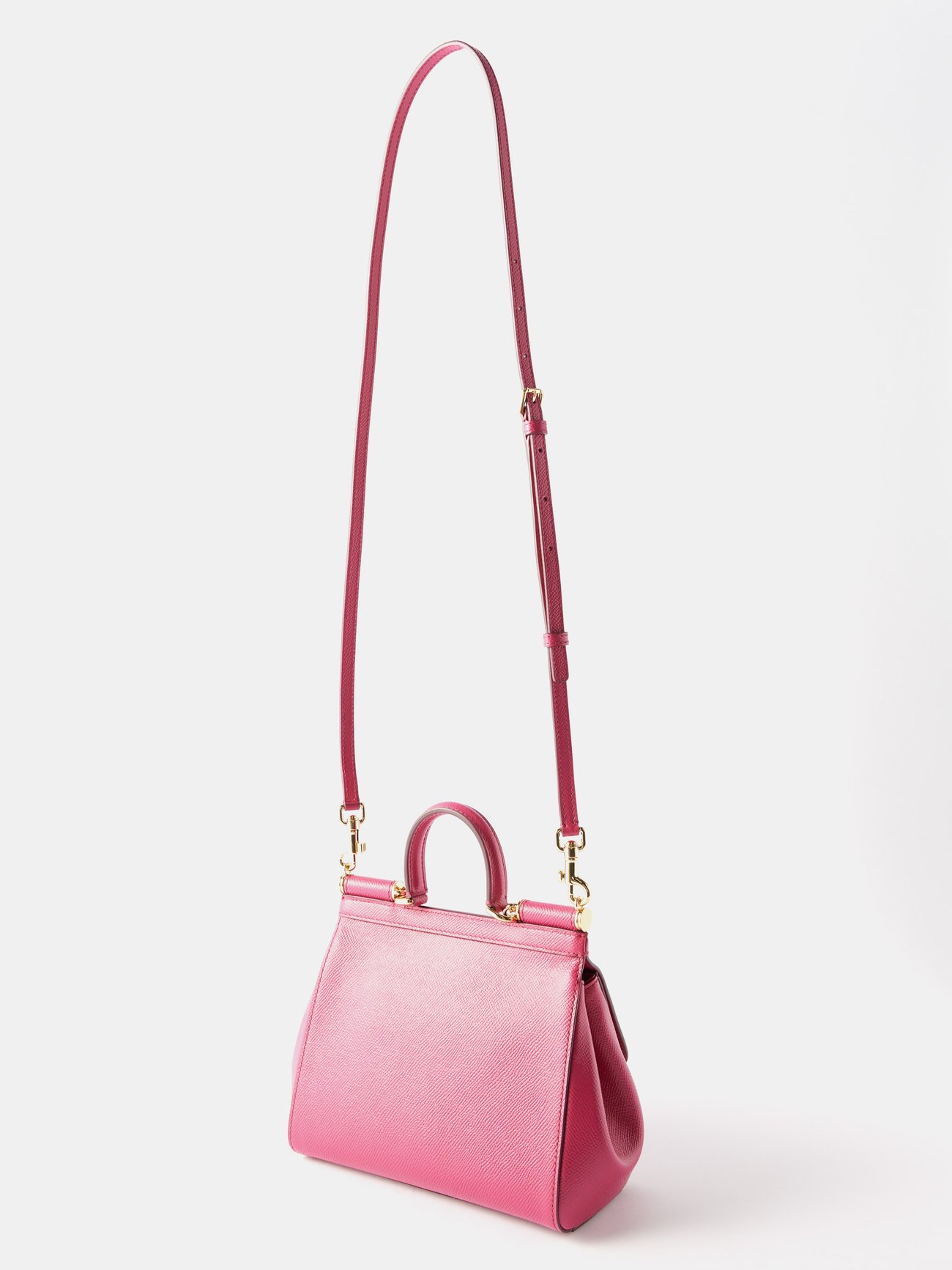 Dolce & Gabbana Sicily Small Leather Tote - Pink