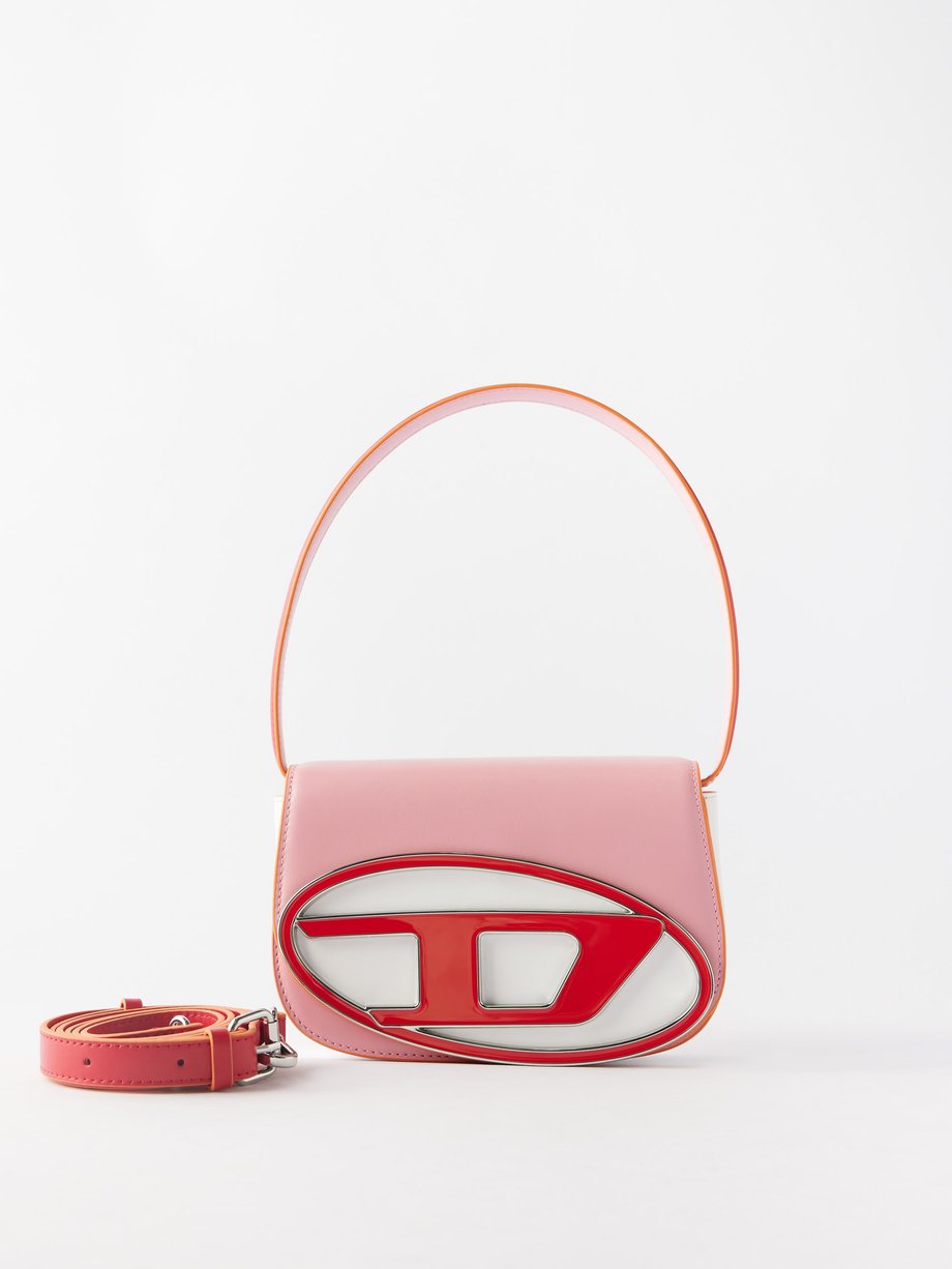 Pink 1DR leather shoulder bag | Diesel | MATCHESFASHION UK
