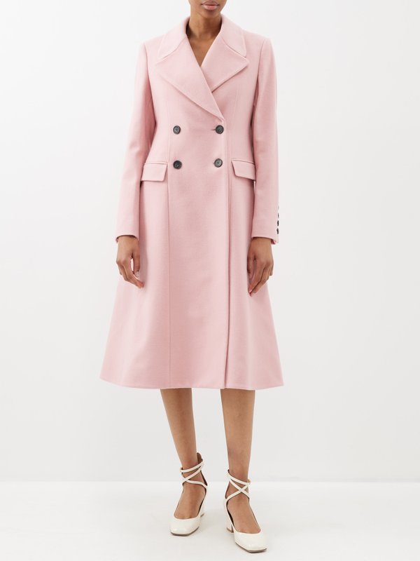 Erdem Double-breasted wool-blend coat
