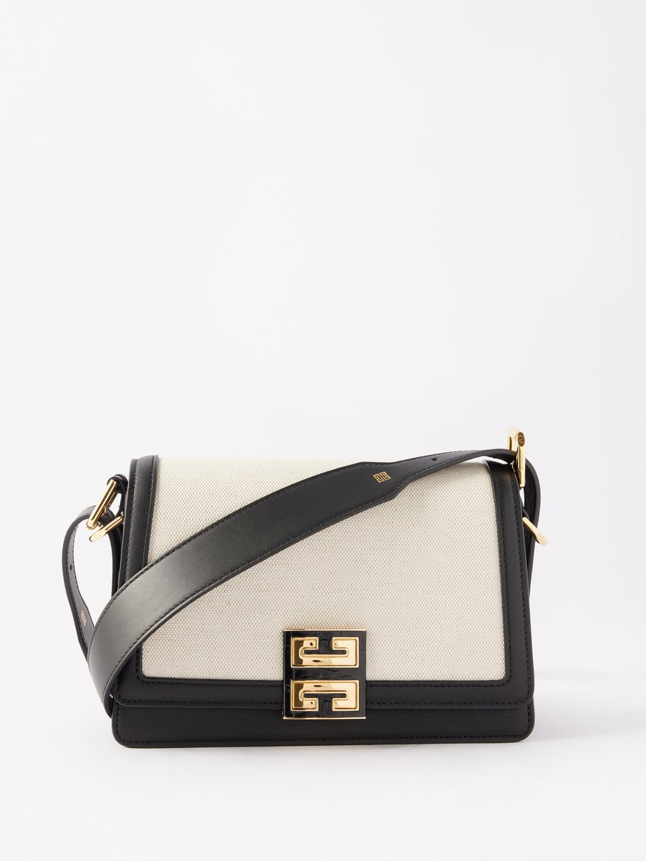 Black 4G canvas and leather cross-body bag | Givenchy | MATCHESFASHION UK