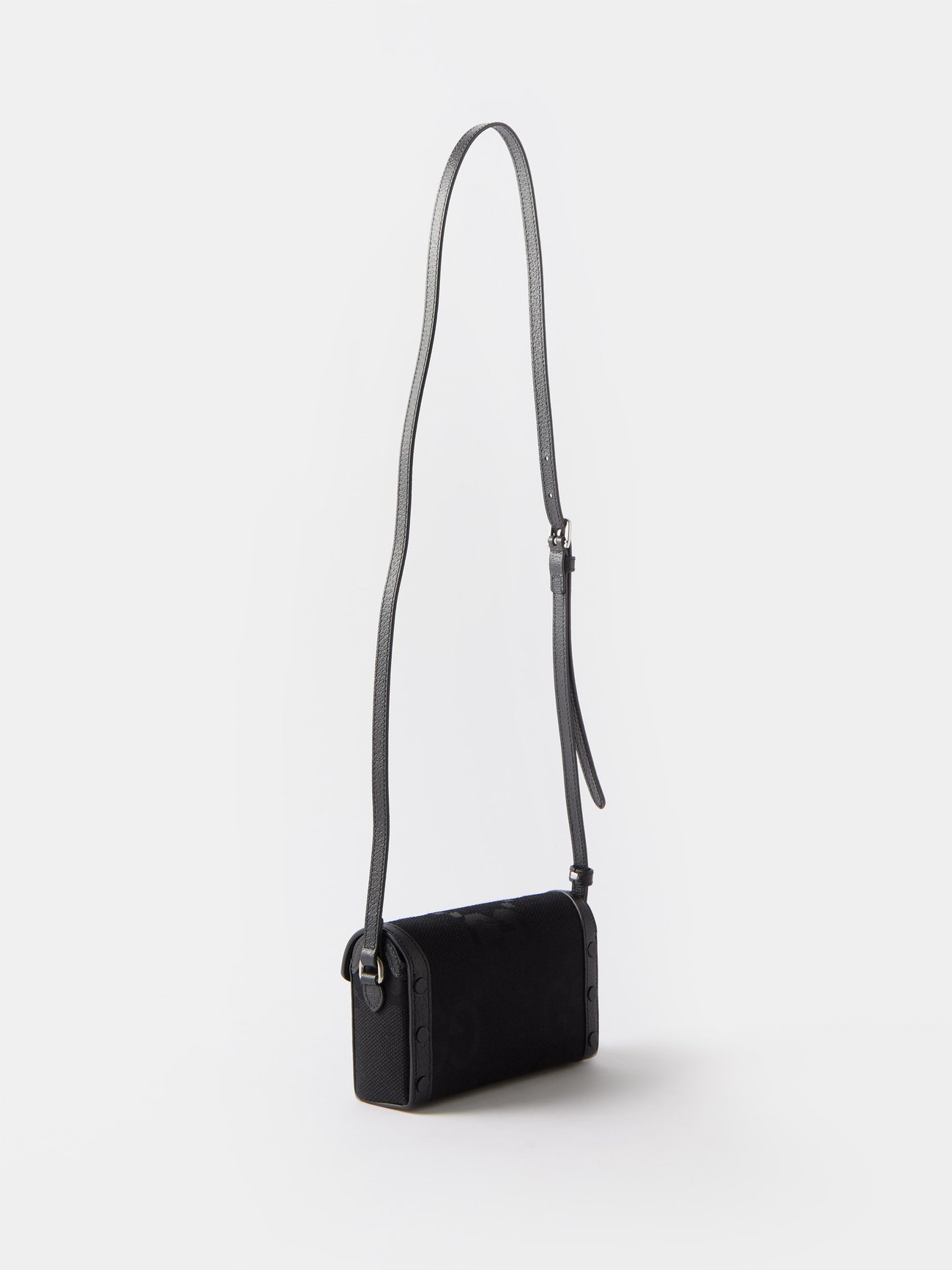 Black Horsebit 1955 mini GG-Supreme cross-body bag