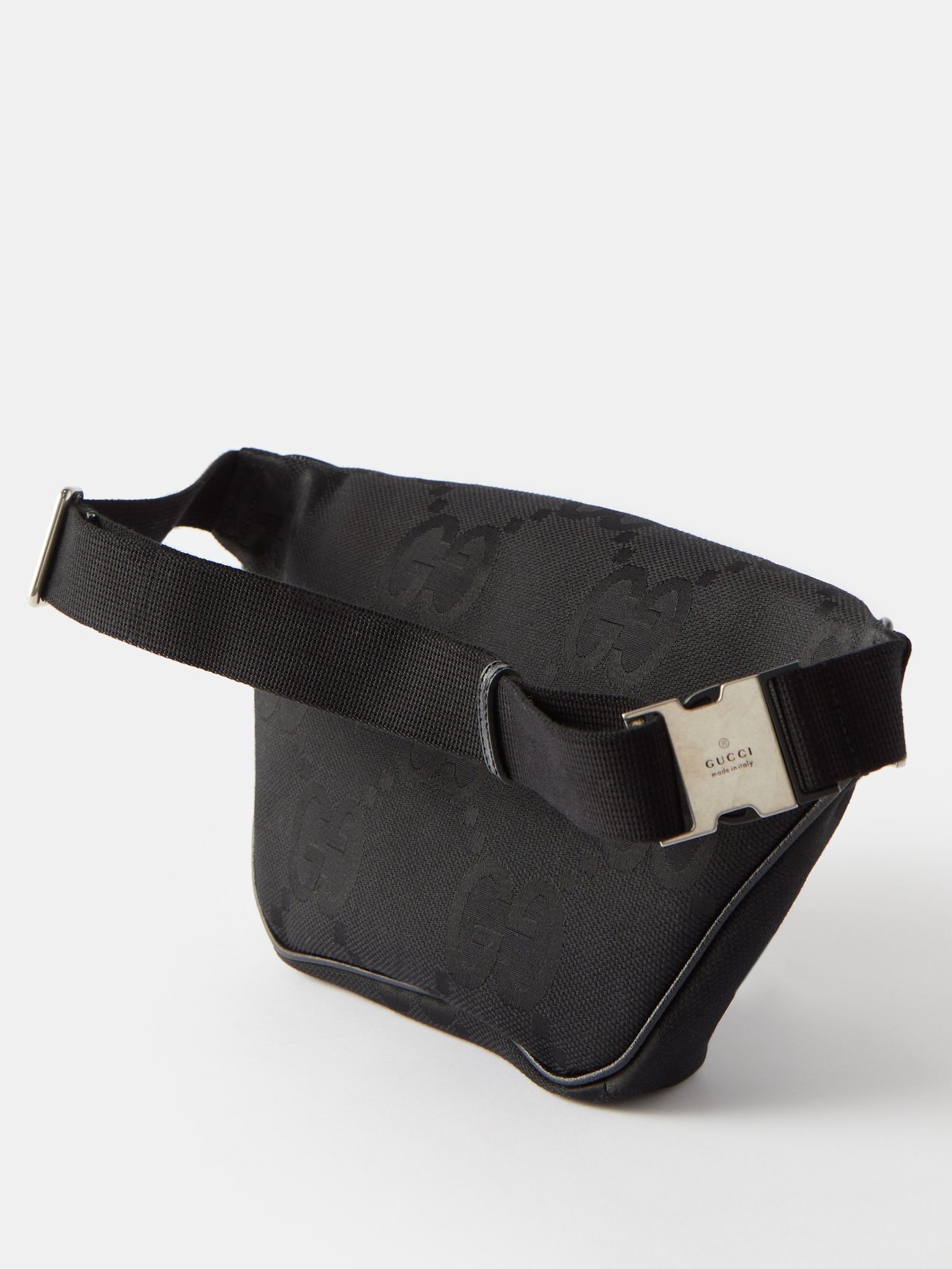 Jumbo GG belt bag in black GG canvas