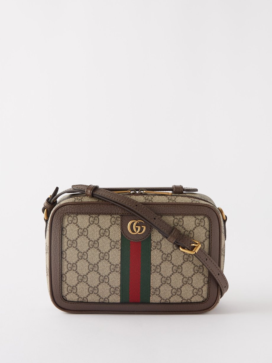 Gucci Men's Ophidia Small Canvas Shoulder Bag