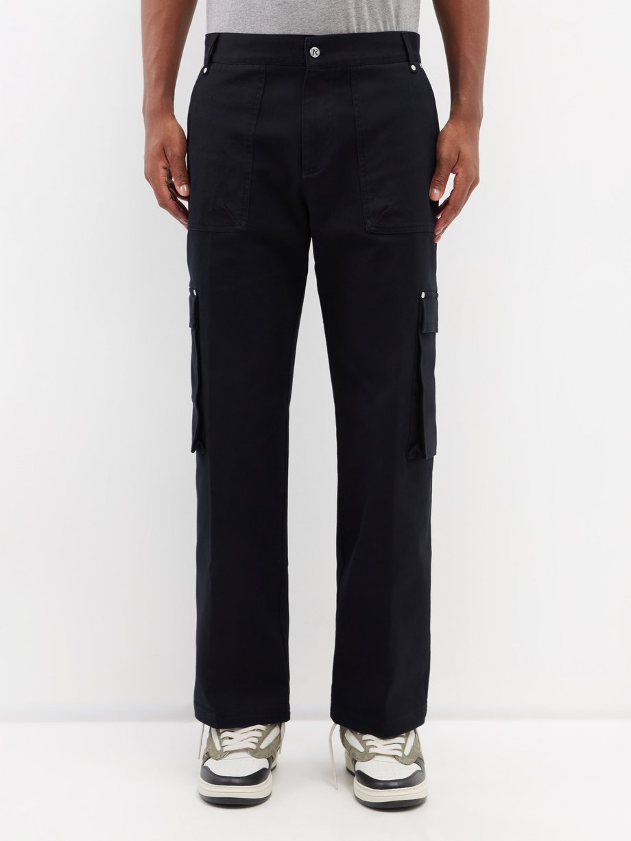 Black Utility cotton cargo trousers | Represent | MATCHESFASHION UK