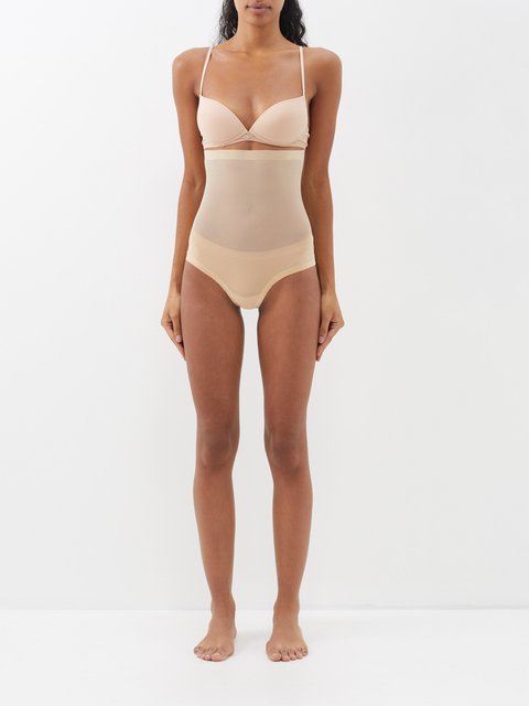 Wolford Tulle Forming String Body 4W3004 Clay 44 
