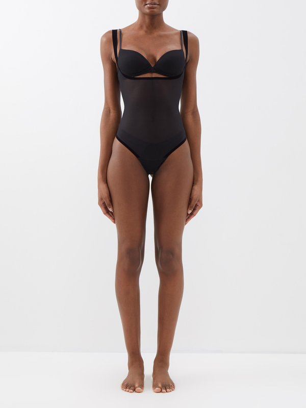 Wolford Forming Strong tulle bodysuit
