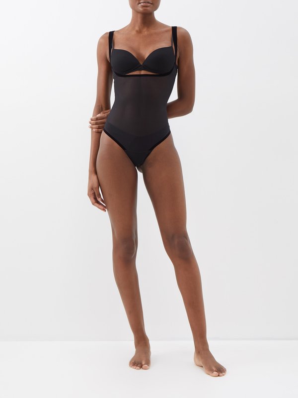 Wolford Forming Strong tulle bodysuit