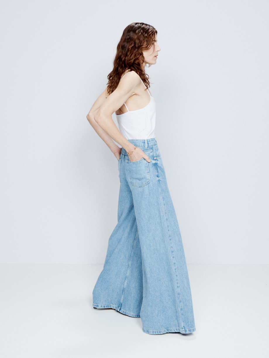 Blue Stride lyocell wide-leg jeans | Raey | MATCHES UK