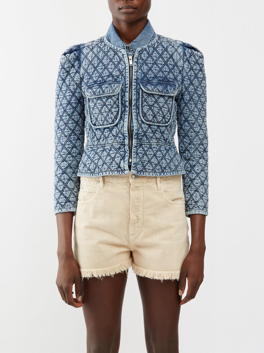 Blue Deliona quilted jacket | Marant Etoile | US