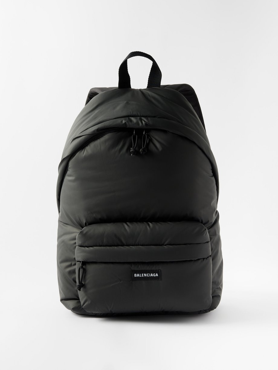 Black Explorer padded backpack | Balenciaga | MATCHES UK