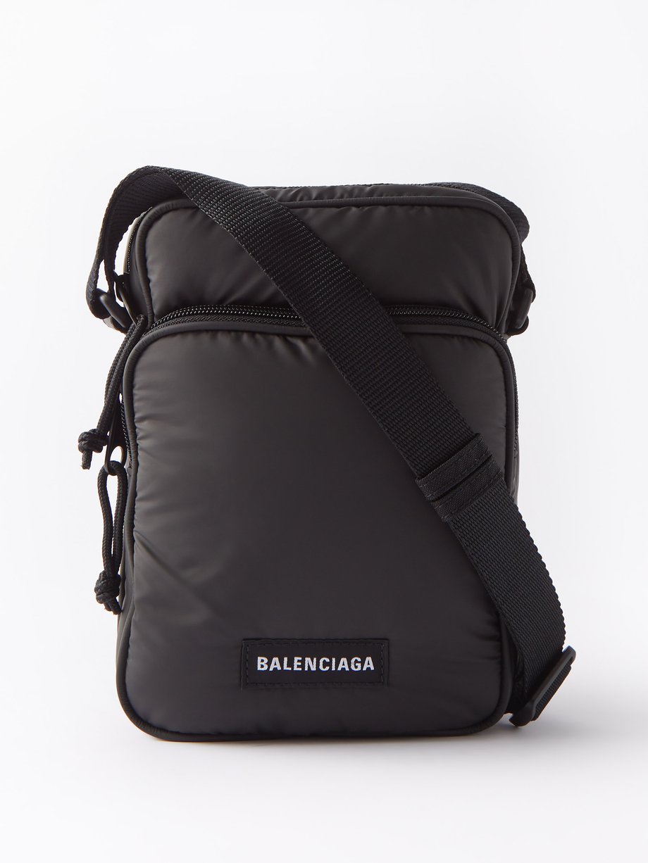 Balenciaga Black Explorer nylon cross-body bag | 매치스패션, 모던 럭셔리 온라인 쇼핑