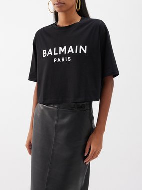 Balmain Logo-print cotton-jersey T-shirt