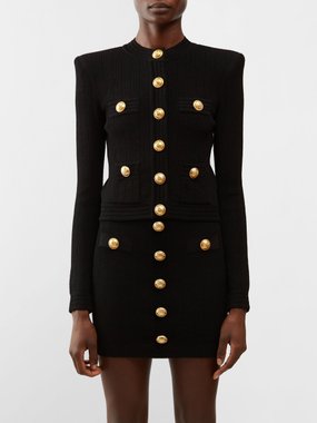 BALMAIN, Monogram Jacquard Trench Coat, Women